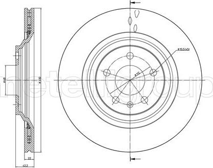 Metelli 23-1020C - Jarrulevy inparts.fi