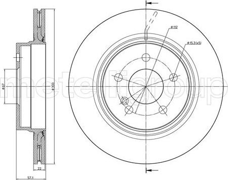 Metelli 23-1027C - Jarrulevy inparts.fi