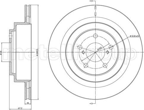 Metelli 23-1149C - Jarrulevy inparts.fi