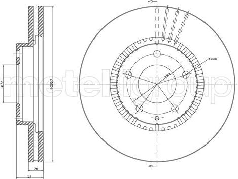 Metelli 23-1163C - Jarrulevy inparts.fi