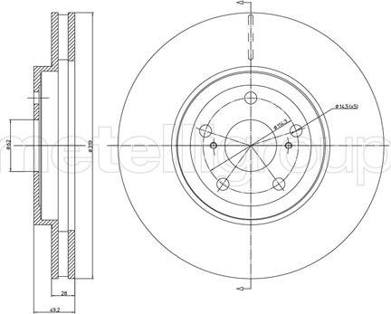 Metelli 23-1167C - Jarrulevy inparts.fi