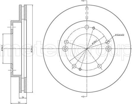 Metelli 23-1101C - Jarrulevy inparts.fi