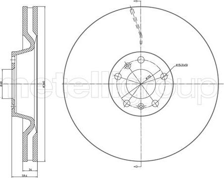 Metelli 23-1102C - Jarrulevy inparts.fi