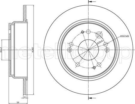 Metelli 23-1117C - Jarrulevy inparts.fi