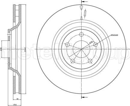 Metelli 23-1134C - Jarrulevy inparts.fi