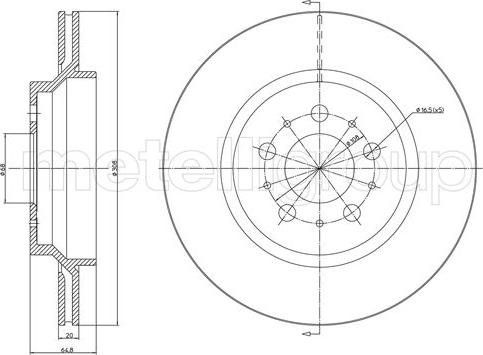 Metelli 23-1133C - Jarrulevy inparts.fi