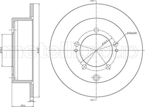 Metelli 23-1120C - Jarrulevy inparts.fi