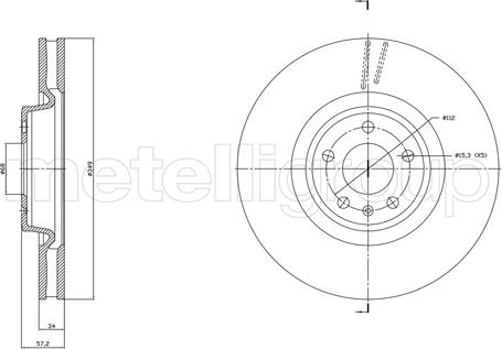 Metelli 23-1865C - Jarrulevy inparts.fi