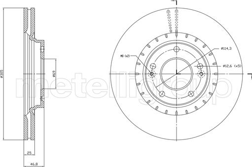 Metelli 23-1818C - Jarrulevy inparts.fi