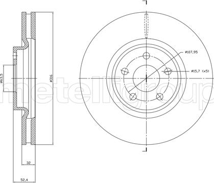 Metelli 23-1830C - Jarrulevy inparts.fi