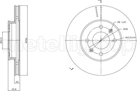 Metelli 23-1870C - Jarrulevy inparts.fi