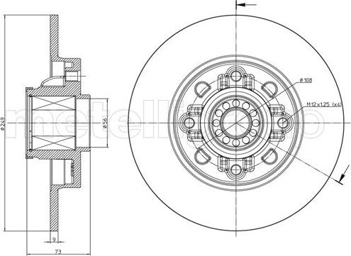 Metelli 23-1394 - Jarrulevy inparts.fi