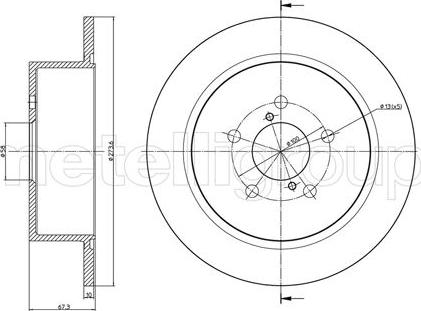 Metelli 23-1397C - Jarrulevy inparts.fi