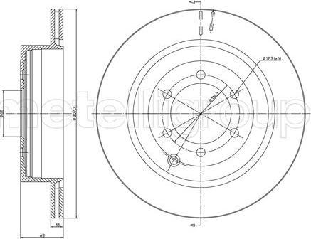 Metelli 23-1348C - Jarrulevy inparts.fi