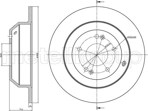 Metelli 23-1347C - Jarrulevy inparts.fi