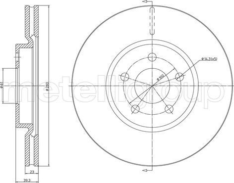 Metelli 23-1359C - Jarrulevy inparts.fi