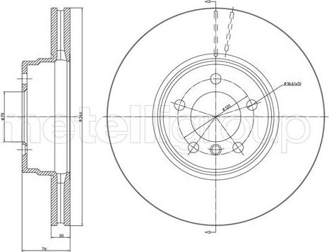 Metelli 23-1357C - Jarrulevy inparts.fi