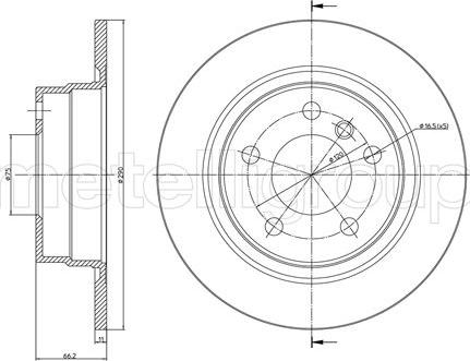 Metelli 23-1366C - Jarrulevy inparts.fi