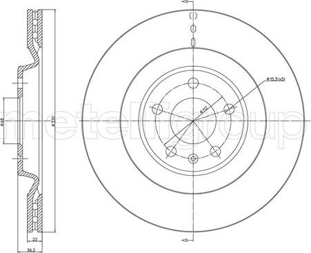 Metelli 23-1315C - Jarrulevy inparts.fi