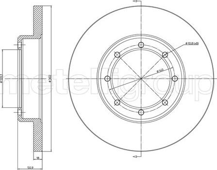 Metelli 23-1385C - Jarrulevy inparts.fi