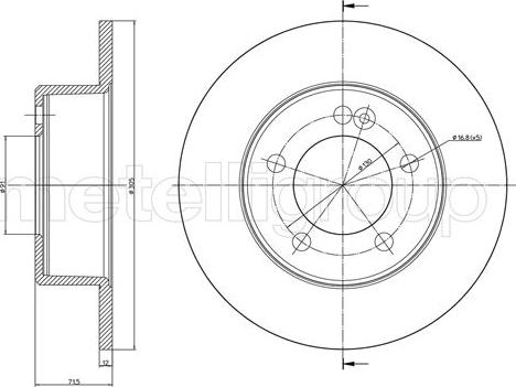 Metelli 23-1386C - Jarrulevy inparts.fi