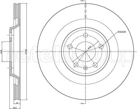 Metelli 23-1339C - Jarrulevy inparts.fi