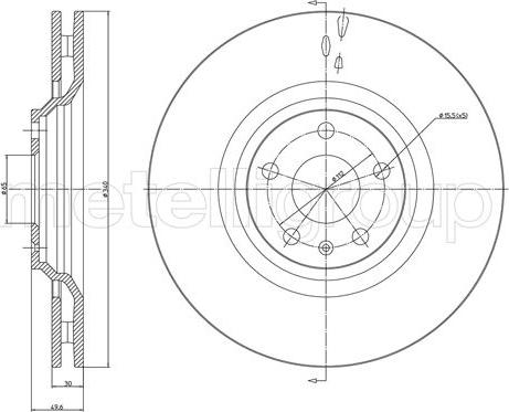 Metelli 23-1331C - Jarrulevy inparts.fi