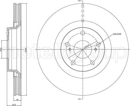 Metelli 23-1333C - Jarrulevy inparts.fi