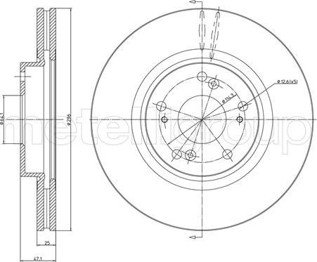 Metelli 23-1324C - Jarrulevy inparts.fi