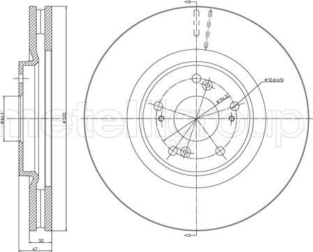 Metelli 23-1325C - Jarrulevy inparts.fi