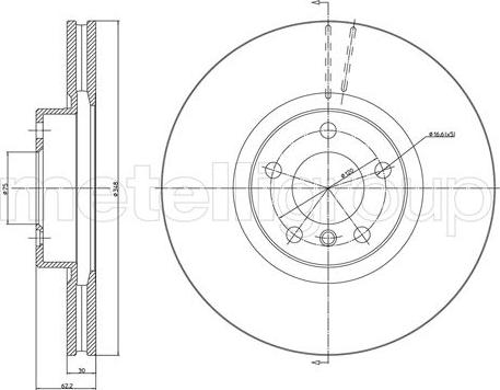 Metelli 23-1326C - Jarrulevy inparts.fi