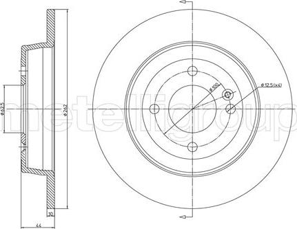 Metelli 23-1376C - Jarrulevy inparts.fi