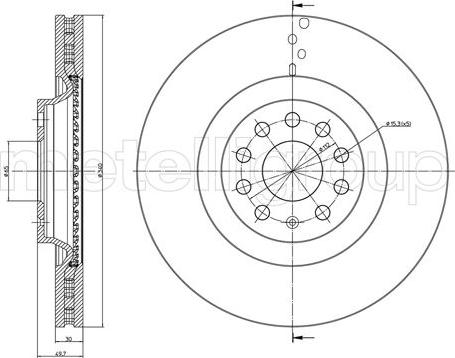 Metelli 23-1243C - Jarrulevy inparts.fi