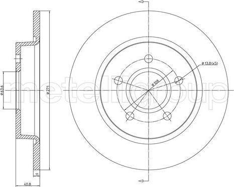 Metelli 23-1242C - Jarrulevy inparts.fi