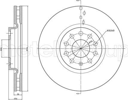 Metelli 23-1258C - Jarrulevy inparts.fi