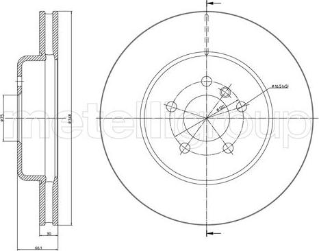 Metelli 23-1268C - Jarrulevy inparts.fi