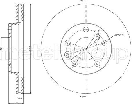 Metelli 23-1288C - Jarrulevy inparts.fi