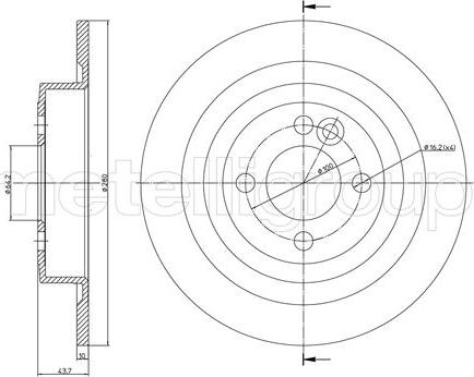 Metelli 23-1231C - Jarrulevy inparts.fi