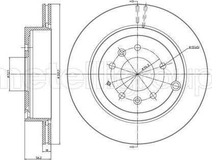 Metelli 23-1222C - Jarrulevy inparts.fi