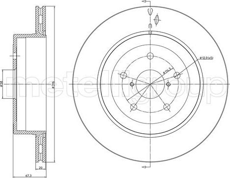 Metelli 23-1749C - Jarrulevy inparts.fi