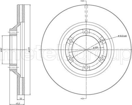 Metelli 23-1745C - Jarrulevy inparts.fi