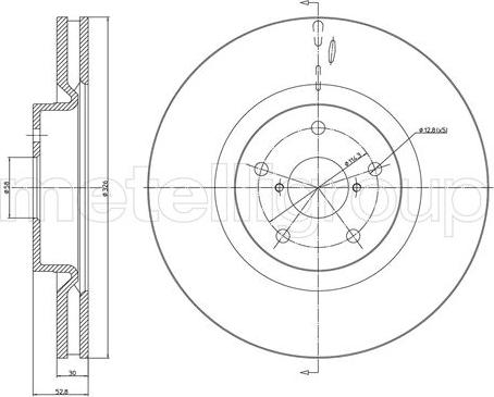 Metelli 23-1746C - Jarrulevy inparts.fi