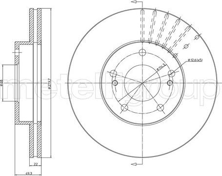 Metelli 23-1743C - Jarrulevy inparts.fi