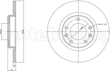 Metelli 23-1759C - Jarrulevy inparts.fi