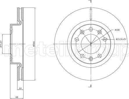 Metelli 23-1765C - Jarrulevy inparts.fi