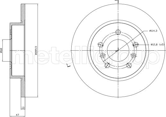 Metelli 23-1763C - Jarrulevy inparts.fi