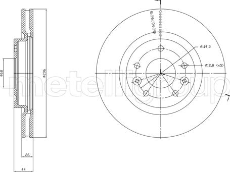 Metelli 23-1762C - Jarrulevy inparts.fi