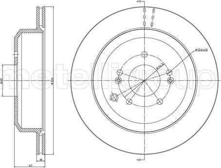 Metelli 23-1702C - Jarrulevy inparts.fi