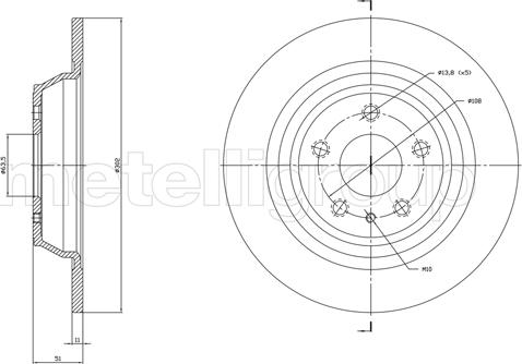 Metelli 23-1786C - Jarrulevy inparts.fi