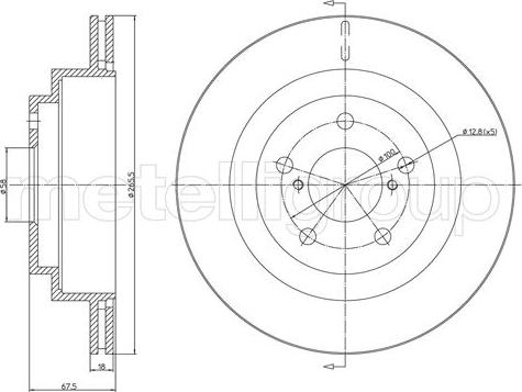 Metelli 23-1739C - Jarrulevy inparts.fi